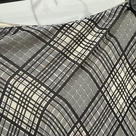 Vintage Limited America 10 Black and Ivory Plaid Maxi Skirt Preppy Classic - Picture 4 of 7